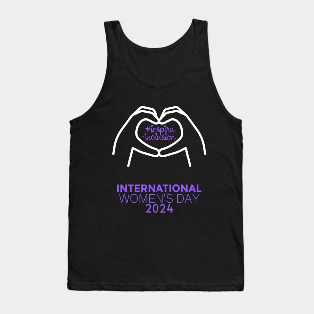 Count Her Inspire Inclusion Women's International Day 2024 Tank Top by AimArtStudio